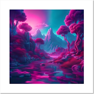 Vaporwave Landscape Posters and Art